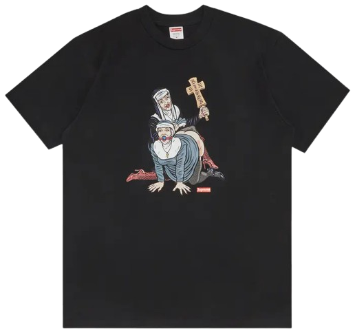Supreme Nuns Tee 'Black' 2022