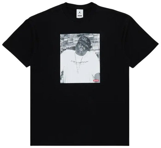 Supreme x Jordan Biggie Short-Sleeve Top 'Black' 2024