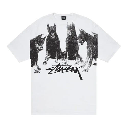 Stussy Dobermans Tee 'White'
