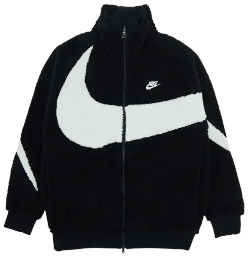 Nike Big Swoosh Reversible Boa Jacket 'Black