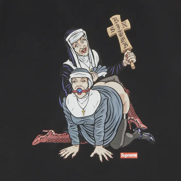 Supreme Nuns Tee 'Black' 2022